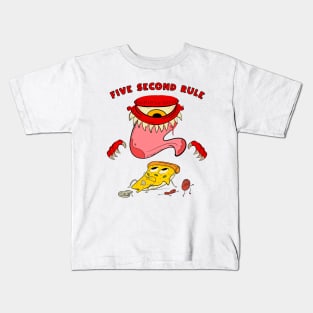 Five second rule Kids T-Shirt